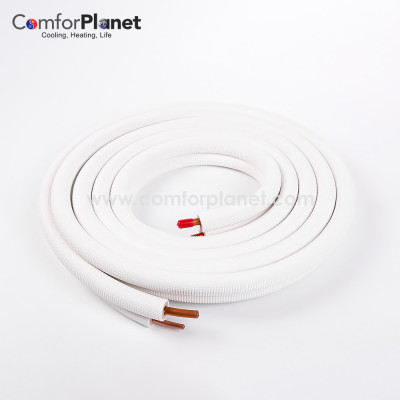 Manufacturer PE Single Insulated Copper Tube Pair Line Set Copper Coils for Air Conditioner