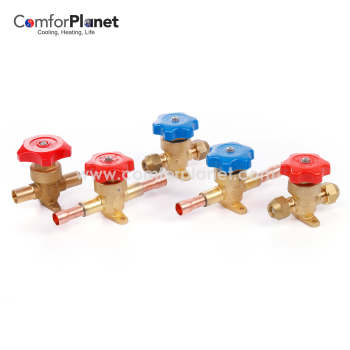 wholesale Hand Valve for refrigerant air conditioner system air conditioning valve with Brass body .