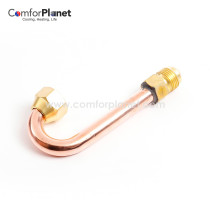 Connection U Bend Copper Line Flared Fittings for Copper Tubing Brass Flared Connection 180 U Bend for Refrigeration