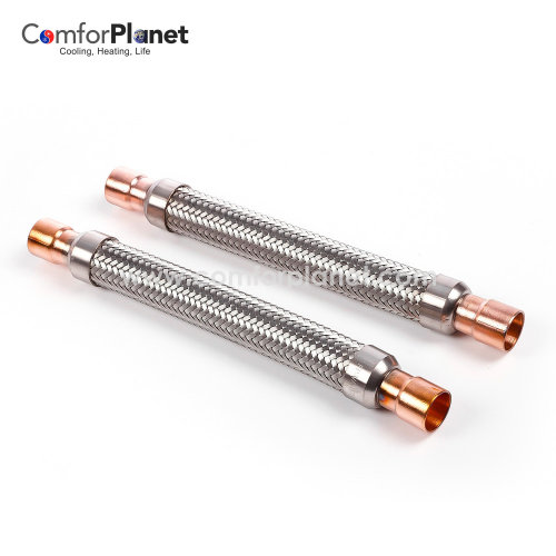 Venta al por mayor, piezas de refrigeración certificadas CE, tubo eliminador de tubos de cobre, tubo absorbente de vibraciones