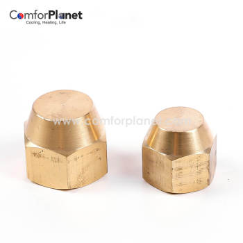 Wholesale 3/8'' Brass Tube Fitting, SAE 45 Degree Flare Fitting, Cap Nut