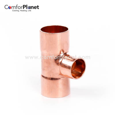 Wholesale Copper Fitting Tee Reducing C×C×C for HVAC