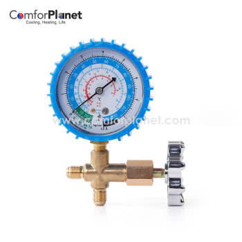 Wholesale Brass Single Manifold Gauge Set Refrigerant Single Pressure Gauge Valve RT-466L for Air conditioner
