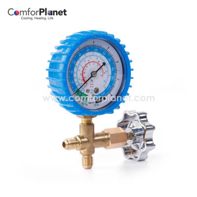 Wholesale Brass Single Manifold Gauge Set Refrigerant Single Pressure Gauge Valve RT-466L for Air conditioner