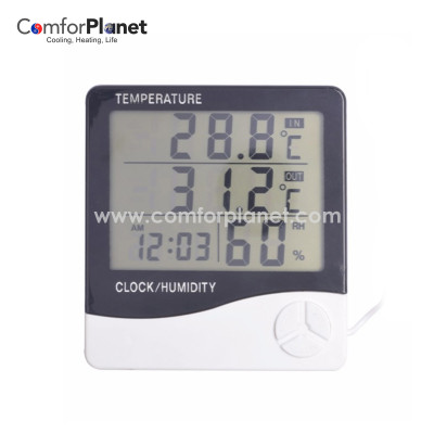 Digital Thermometer Humidity Meter and Hygrometer ST-20 LCD Digital Thermometer Hygrometer for Freezer Refrigerator Fridge Temperature Sensor Humidity Meter Gauge Instruments Cable