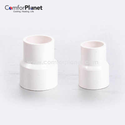 Rigid Drain Pipe accessories Fitting Reducer Used For Connecting PVC Rigid Ducts In Condensate Systems