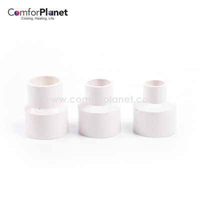 Rigid Drain Pipe accessories Fitting Reducer Used For Connecting PVC Rigid Ducts In Condensate Systems