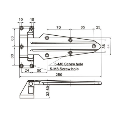 Manufacturer Reversible Reach Hinges Door Hinges CH-1460 For Chest Freezer Door Hinges Refrigerator Coolroom