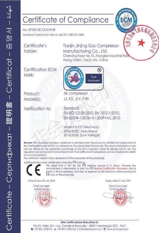 CE certificate