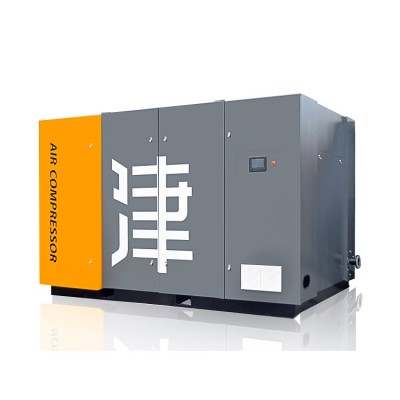 160KW Power Frequency Double Stage Compressing Screw Air Compressor