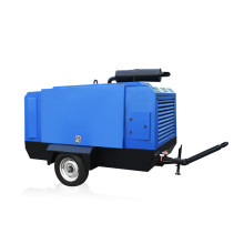 Diesel portable screw air compressor
