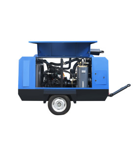 600 Cfm Diesel Portable Diesel Screw Air Compressor for Drilling Rig