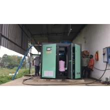 The screw air compressor arrives, and the customer's inspection is completed
