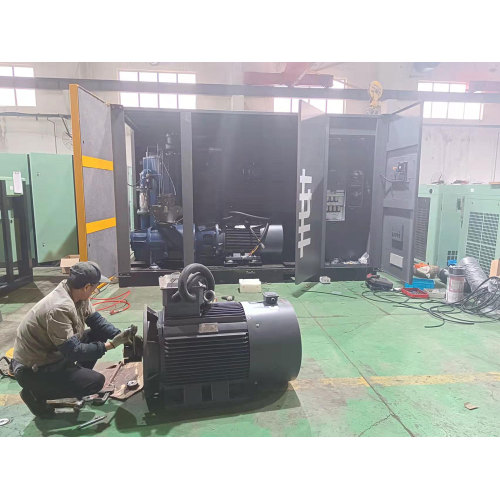 What preparations should be made for low-pressure screw air compressors in the cold winter?