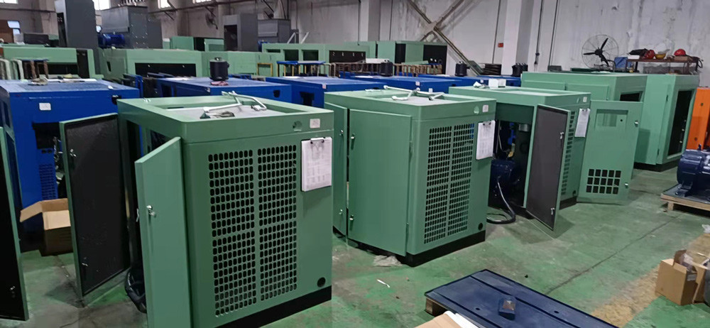 Produced 15 fixed-speed rotary screw air compressors for Egyptian customers