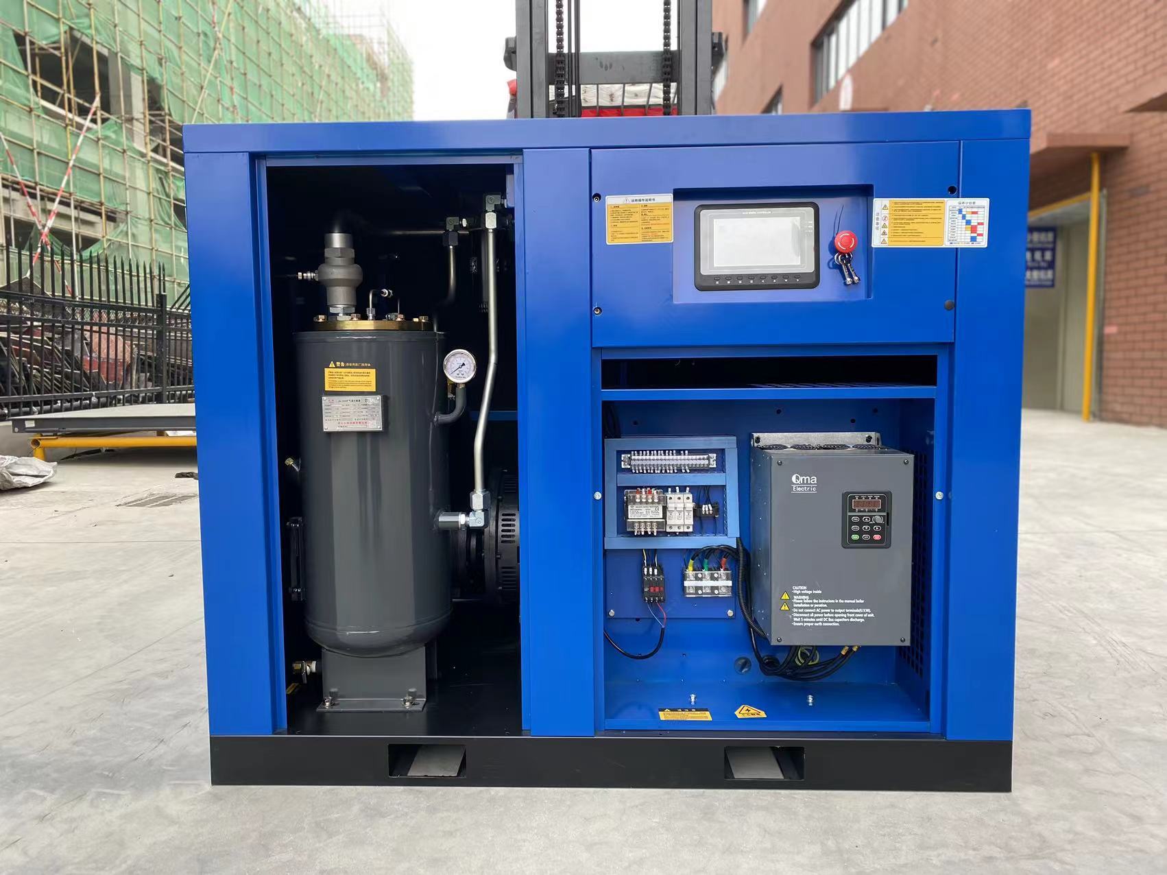 Technical performance characteristics of rotary screw compressor