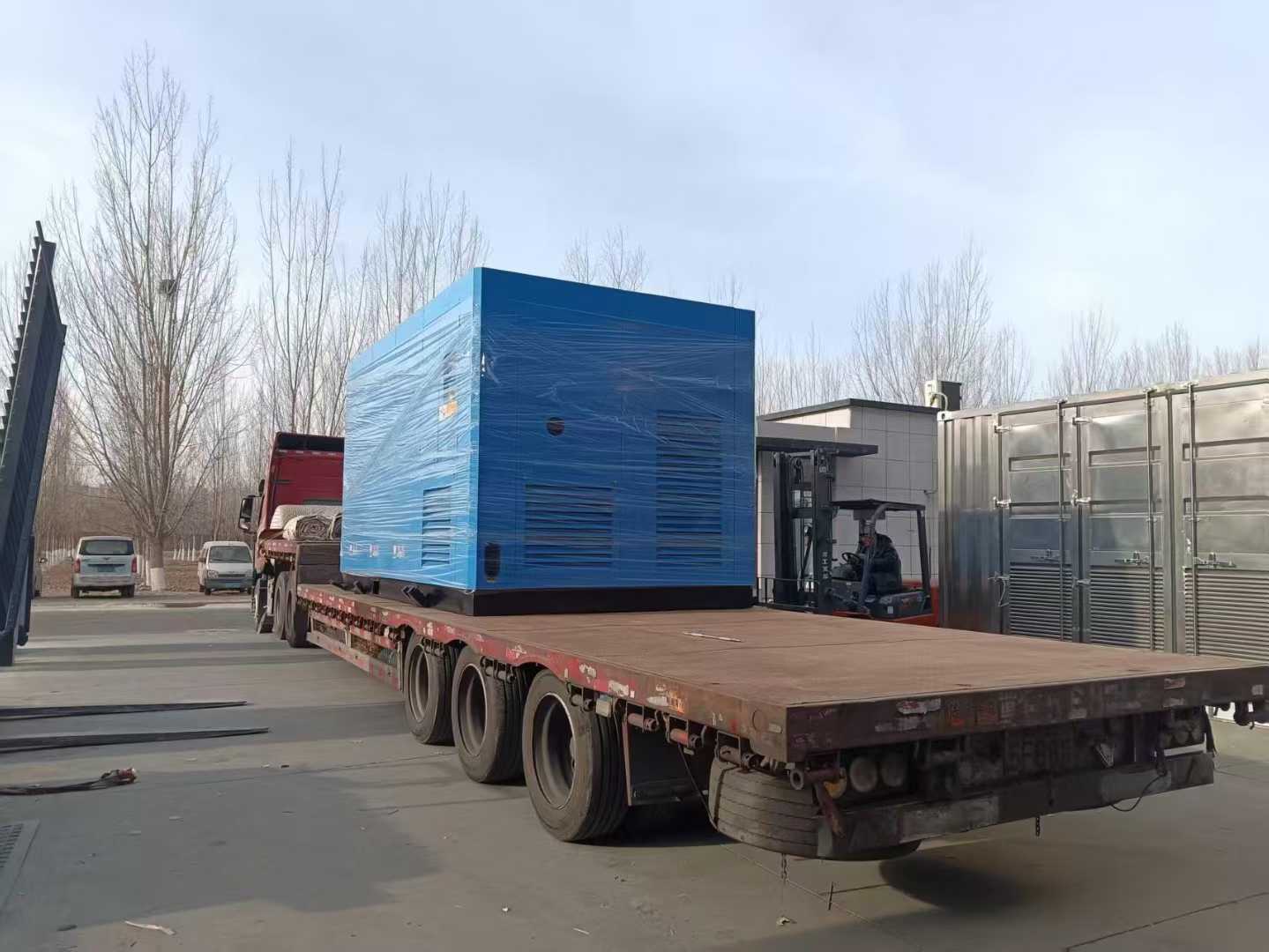 Shipping diagram of 315kw two-stage air compressor