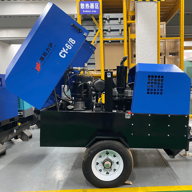 Instrucciones de mantenimiento del compresor de aire móvil diesel de tornillo rotativo para camiones