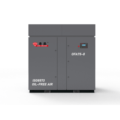 75 KW 10 Bar Air Cooling Oil-Free Dry Screw Type Compressor