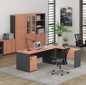 Mesa de oficina de madera con armario de almacenamiento al por mayor muebles Wsun