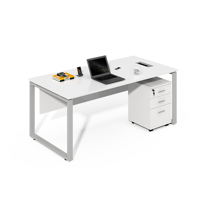 Escritorio de computadora blanco simple de muebles de oficina al por mayor en venta WS-LY1206A
