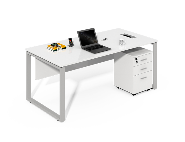 أثاث مكتب بالجملة مكتب كمبيوتر أبيض بسيط للبيع WS-LY1206A