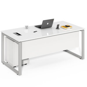 Escritorio de computadora blanco simple de muebles de oficina al por mayor en venta WS-LY1206A