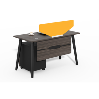Luxury Office Furniture China Single Office Desk With Yellow Screen factory price WS-HM1206A