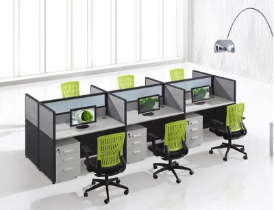 Cubículos cubículo de estación de trabajo de oficina para 6 personas al por mayor Fabricante de China WS-W304