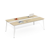 Modern Conference Room Table with Metal Base & Metal Accents wholesale