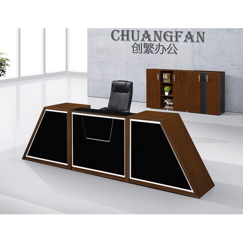 Wood Reception table information desk customized color available Wsun furniture