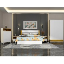hotel Upholstered Platform Bed Frame / Mattress Foundation / Wood Slat Support / No Box Spring Needed / Easy Assembly, King