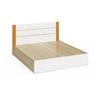 酒店软垫平台床架/床垫基础/木板条支撑/不需要弹簧盒/易于组装，特大号床