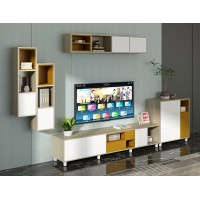 TV Stand TV Console,Entertainment Center, Wood Media Cabinet,Safety Round Table Corner