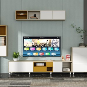 Soporte para TV Consola para TV, Centro de entretenimiento, Mueble multimedia de madera, Esquina de mesa redonda de seguridad
