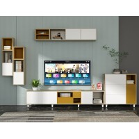 TV Stand TV Console,Entertainment Center, Wood Media Cabinet,Safety Round Table Corner