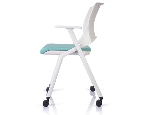حار بيع رخيصة الأبيض جلوس لينة تكويم للطي الكراسي بالجملة WS-ID05W