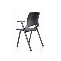 Good price White/Black Painted Removable Book Basket folding chairs for office wholesale WS-ID05