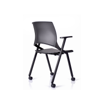Good price White/Black Painted Removable Book Basket folding chairs for office wholesale WS-ID05