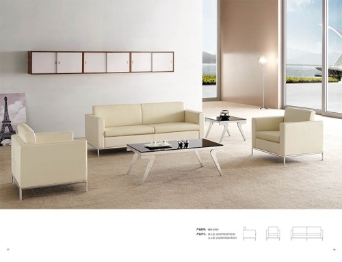 El sofá de cuero moderno de los muebles de oficina del precio de fábrica fija WS-SF05 al por mayor