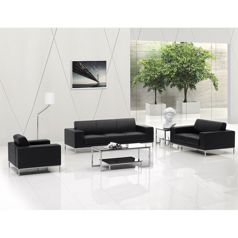 商用家具高品质真皮办公沙发套装 WS2110-1