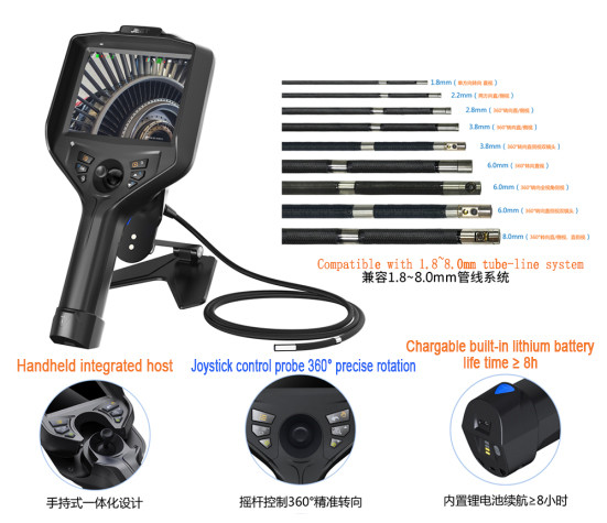 What environmental factors should be paid attention to when using an industrial endoscope?