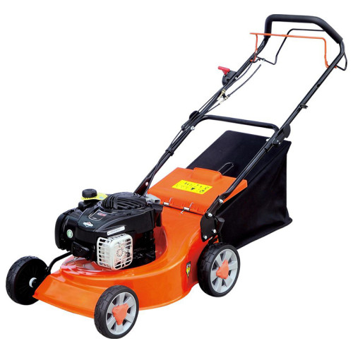 18inches Hand Push Gasoline Push Mower With a Strong Quiet Loncin Engine and Rear Bag By Landtop