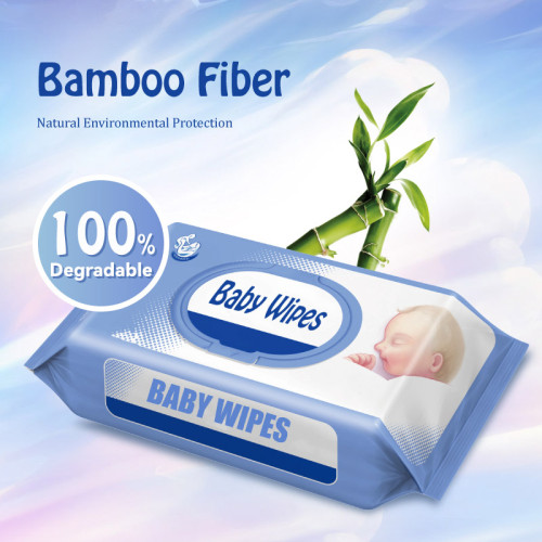 Private Label Unscented Baby Wipes, Suitable for Sensitive Skin, 80 pcs, Flip-Top Packs