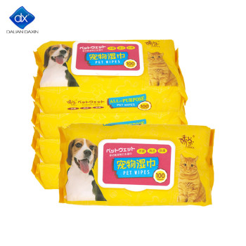 Custom Daxin Grooming Wipes - Hypoallergenic Pet Wipes for Dogs & Cats - Plant-Based, Earth-Friendly 100pcs