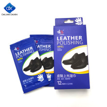 Usage of wet wipes for leather shoes
