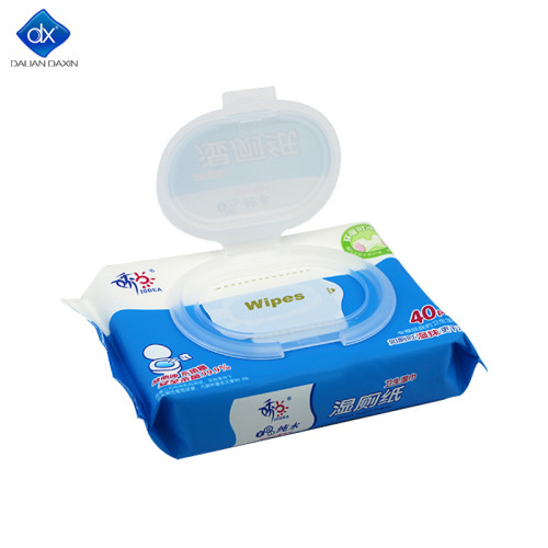 Daxin Custom Flushable Wipes, Toilet Paper, Unscented Wet Wipes with Vitamin-E and Aloe 40 pcs