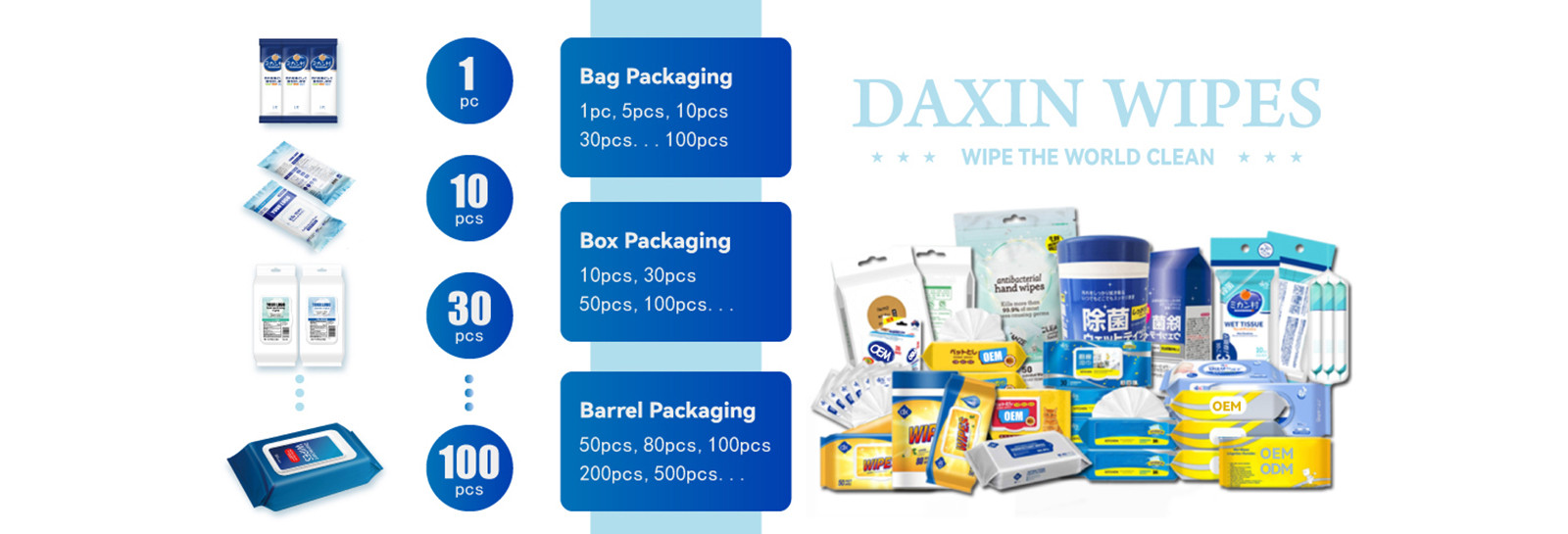 Daxin wet wipes