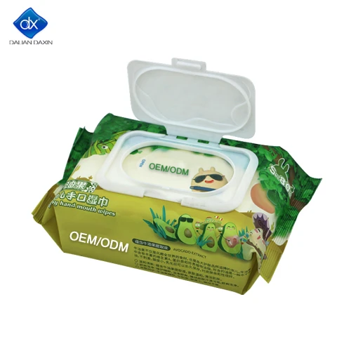 Custom Eco Friendly Baby Wipes Free & Clear Unscented and Sensitive, Gentle as Water, with Flip Top Dispenser