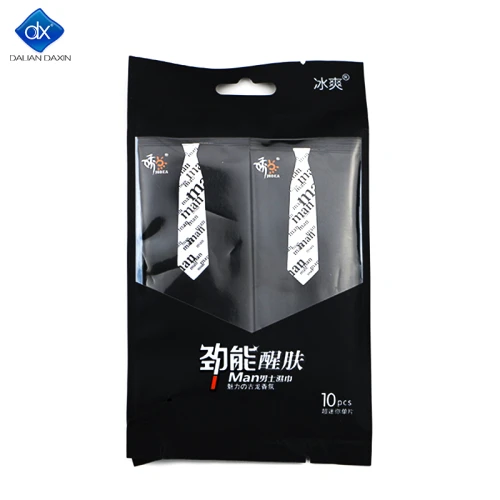 Custom Body Wipes for Men, Gym Wipes, Shower Wipes for a Quick Cleanup - Resealable Flip Top Pack